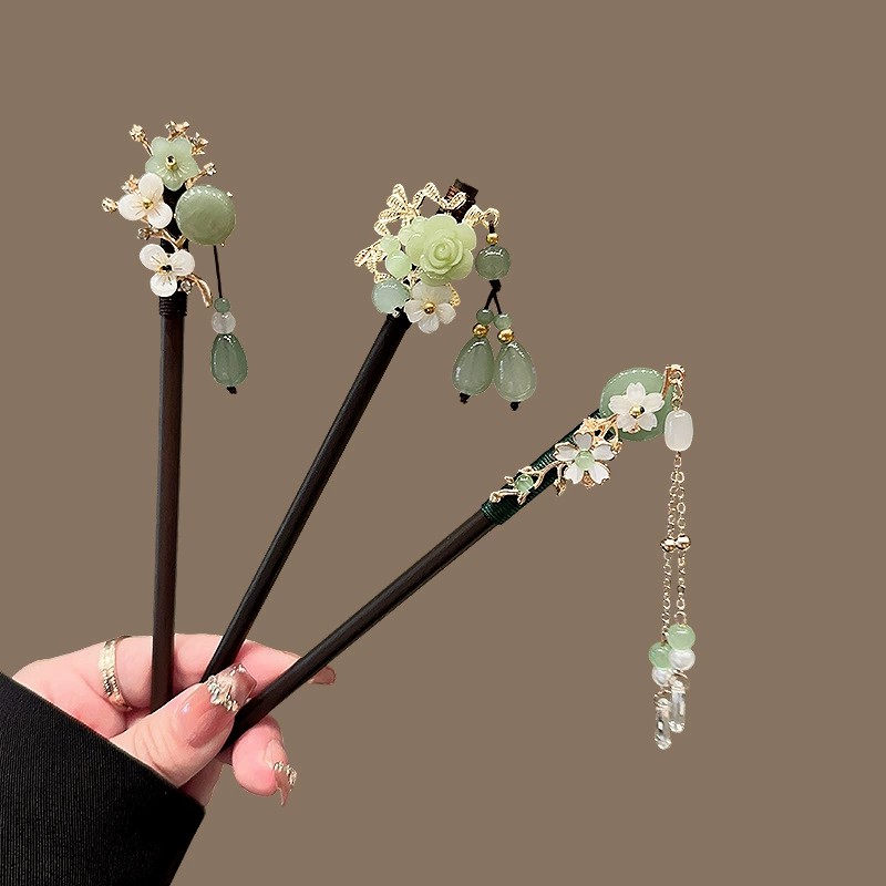 Travel Accessories Jewelry - Grampo de cabelo de madeira antigo